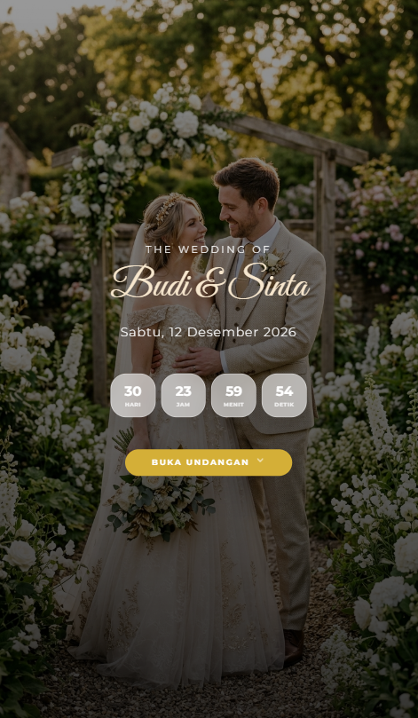 Elegant Luxury Wedding Invitation